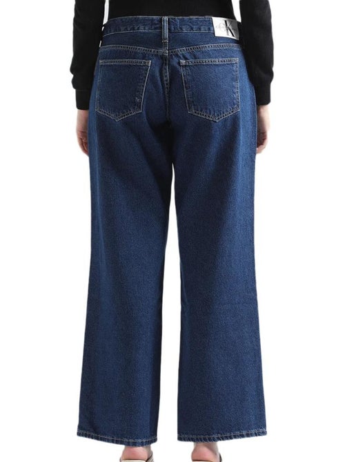 Calvin klein jeans extreme baggy fit damesjeans blauw - Kiabi