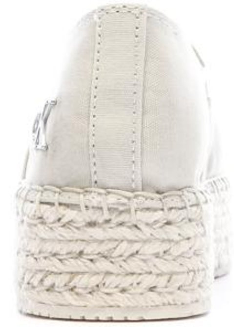 Calvin Klein Jeans Flatform Espadrilles voor Dames - Ecru - Kiabi Calvin Klein Jeans Flatform Espadrilles voor Dames - Ecru - Kiabi