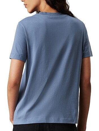 Calvin klein jeans geborduurd t-shirt roze voor dames