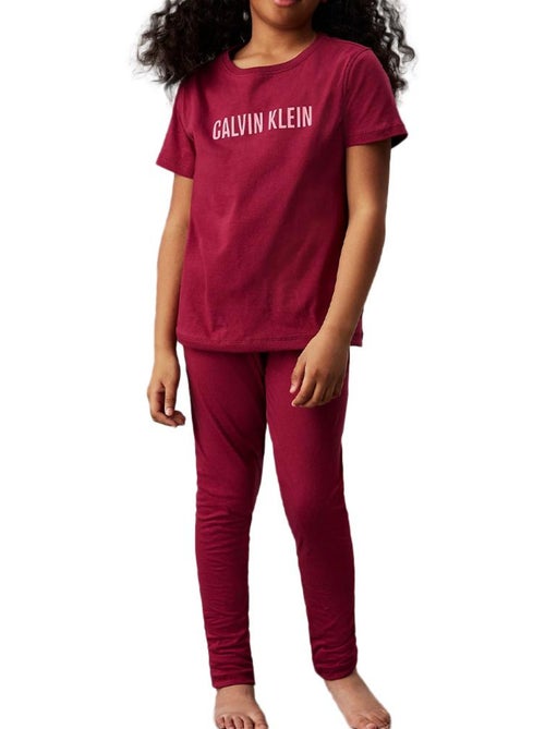 Calvin Klein Jeans Gebreide Pyjama Rood voor Meisjes - Kiabi Calvin Klein Jeans Gebreide Pyjama Rood voor Meisjes - Kiabi