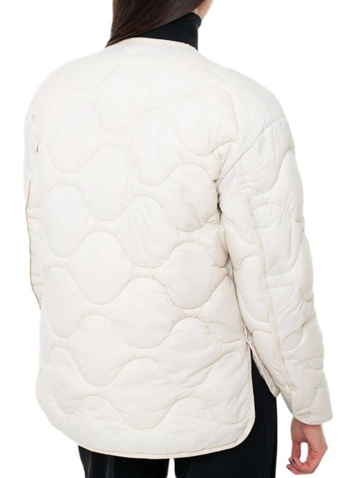 Calvin Klein Jeans Gewatteerde Beige Damesjas - Kiabi Calvin Klein Jeans Gewatteerde Beige Damesjas - Kiabi