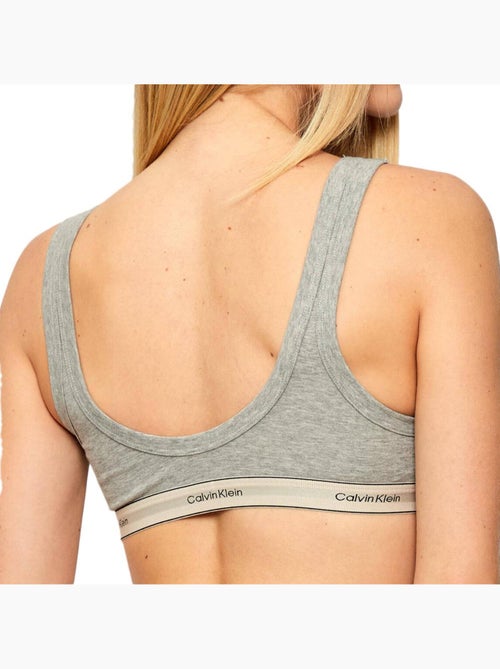 Calvin Klein Jeans Grijze Bralette voor Dames - Ongevoerd - Kiabi