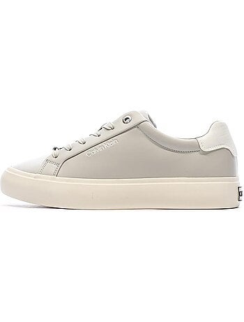 Calvin klein jeans grijze dames sneakers met veters