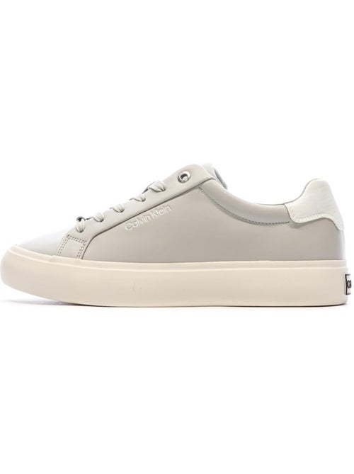 Calvin Klein Jeans Grijze Dames Sneakers met Veters - Kiabi Calvin Klein Jeans Grijze Dames Sneakers met Veters - Kiabi