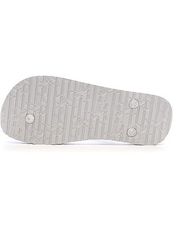 Calvin klein jeans dames slippers wit tpu metallic