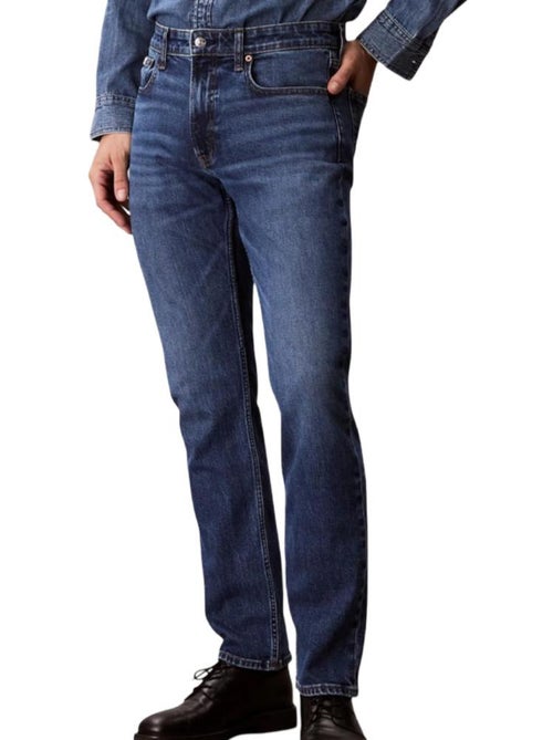 Calvin Klein Jeans Hampton Slim Fit Heren Jeans Blauw - Kiabi Calvin Klein Jeans Hampton Slim Fit Heren Jeans Blauw - Kiabi
