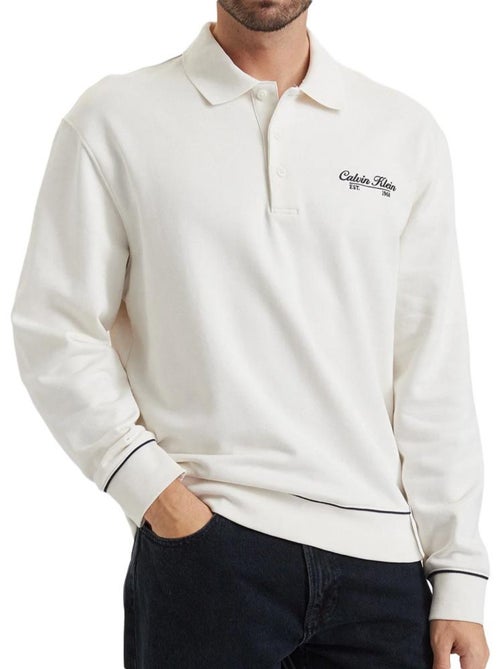 Calvin klein jeans heren beige terry sweatshirt - Kiabi Calvin klein jeans heren beige terry sweatshirt - Kiabi