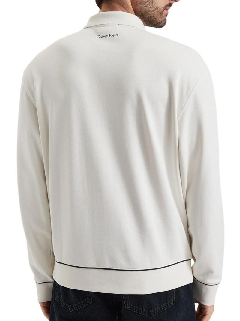 Calvin klein jeans heren beige terry sweatshirt Wit - Kiabi