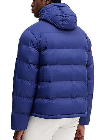 Calvin klein jeans heren blauwe gewatteerde jas lv04rd528g