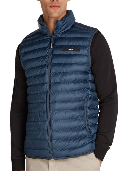 Calvin Klein Jeans Heren Bodywarmer Marineblauw Quilted - Kiabi Calvin Klein Jeans Heren Bodywarmer Marineblauw Quilted - Kiabi
