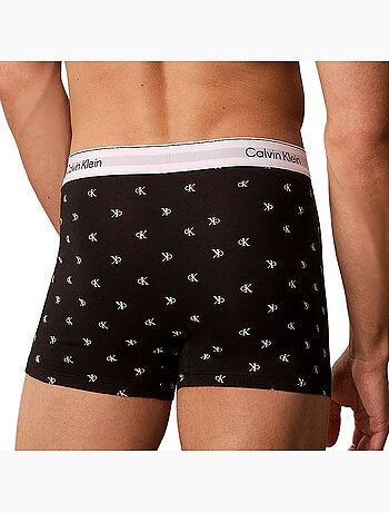 Calvin klein jeans heren boxershorts relaxed fit zwart/wit - 3-pack