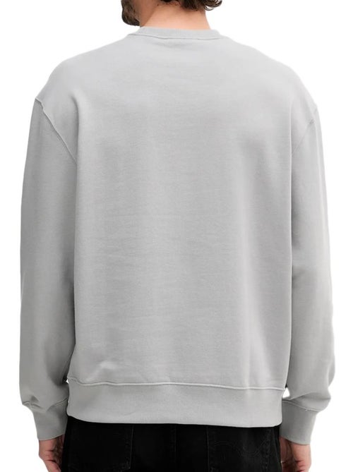Calvin Klein Jeans Heren Grijze Terry Badge Sweatshirt - Kiabi Calvin Klein Jeans Heren Grijze Terry Badge Sweatshirt - Kiabi
