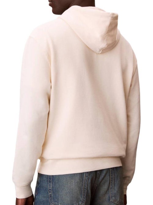 Calvin Klein Jeans Heren Hoodie Beige 350 Terry - Kiabi Calvin Klein Jeans Heren Hoodie Beige 350 Terry - Kiabi