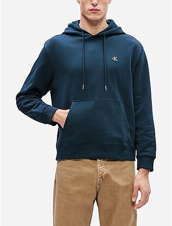 Calvin klein jeans heren hoodie donkerblauw 350 terry