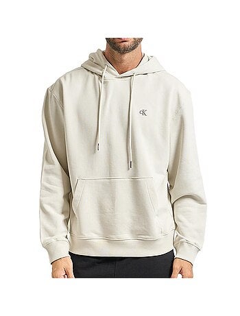 Calvin klein jeans heren hoodie bruin 350 terry monogram