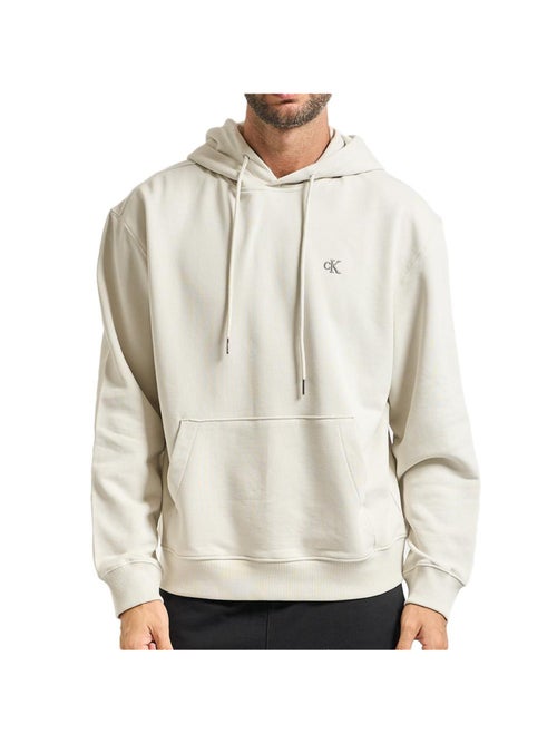 Calvin Klein Jeans Heren Hoodie Ecru 350 Terry Monogram - Kiabi Calvin Klein Jeans Heren Hoodie Ecru 350 Terry Monogram - Kiabi