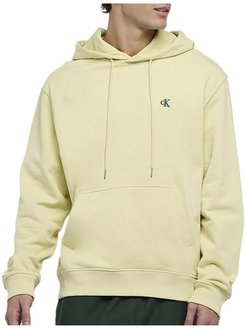 Calvin Klein Jeans Heren Hoodie Geel 350 Terry Monogram - Kiabi Calvin Klein Jeans Heren Hoodie Geel 350 Terry Monogram - Kiabi