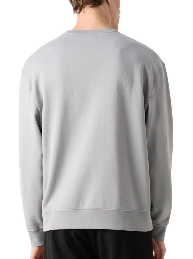 Calvin Klein Jeans Heren Hoodie Grijs met Badge 350 Zilvergrijs - Kiabi