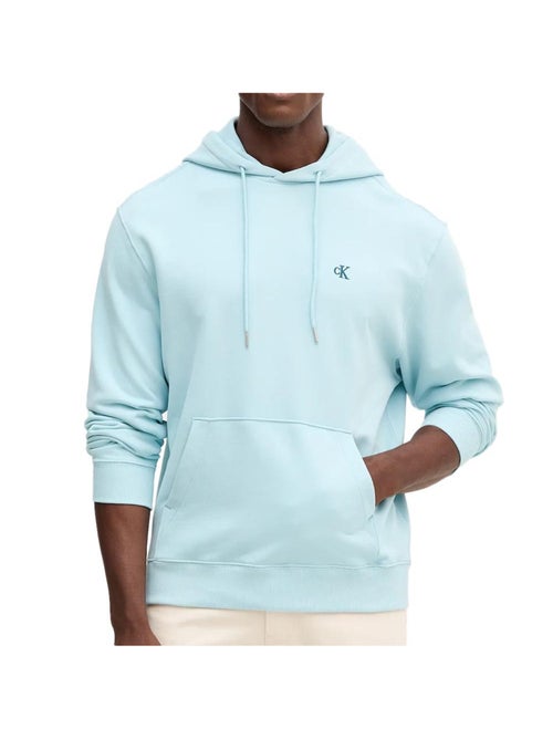 Calvin Klein Jeans Heren Hoodie Lichtblauw 350 Terry Monogram - Kiabi Calvin Klein Jeans Heren Hoodie Lichtblauw 350 Terry Monogram - Kiabi