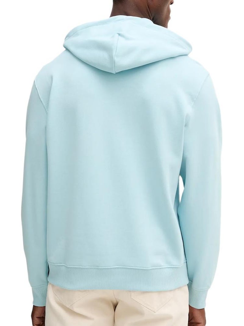 Calvin Klein Jeans Heren Hoodie Lichtblauw 350 Terry Monogram Blauw - Kiabi