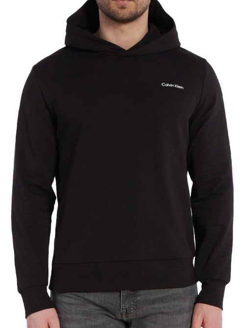 Calvin Klein Jeans Heren Hoodie Zwart Angled - Kiabi Calvin Klein Jeans Heren Hoodie Zwart Angled - Kiabi