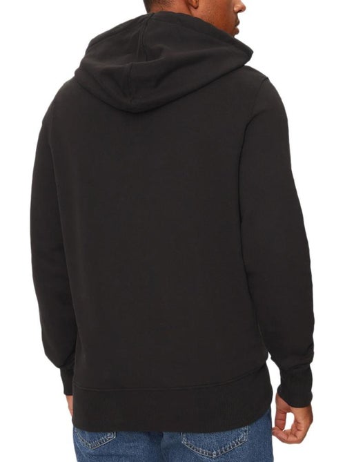 Calvin Klein Jeans Heren Hoodie Zwart Distressed Monologo - Kiabi Calvin Klein Jeans Heren Hoodie Zwart Distressed Monologo - Kiabi