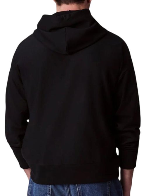 Calvin Klein Jeans Heren Hoodie Zwart Premium Terry - Kiabi Calvin Klein Jeans Heren Hoodie Zwart Premium Terry - Kiabi