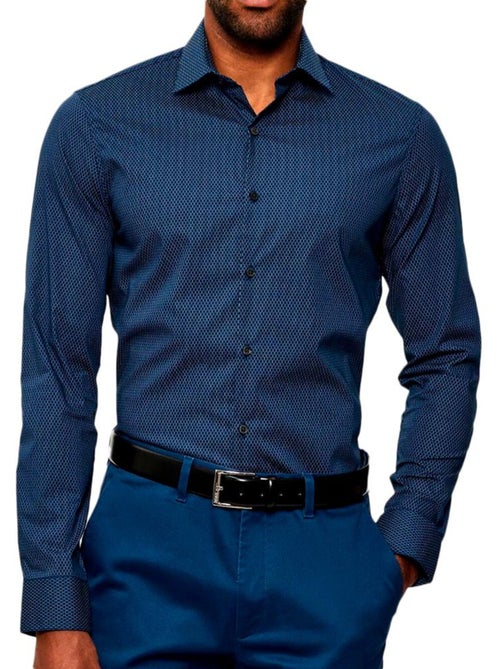 Calvin Klein Jeans Heren Overhemd Marineblauw LV019EU041 - Kiabi Calvin Klein Jeans Heren Overhemd Marineblauw LV019EU041 - Kiabi