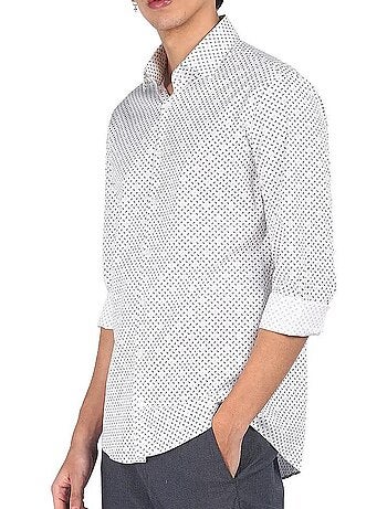 Calvin klein jeans heren overhemd wit lv019eu041