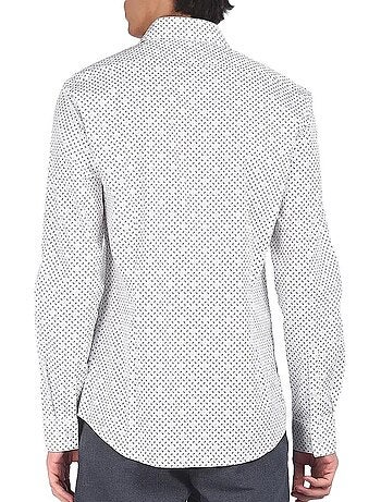 Calvin klein jeans heren overhemd wit lv019eu041