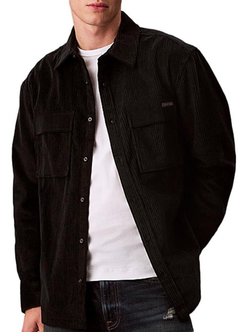 Calvin Klein Jeans Heren Overhemd Zwart Corduroy Zak - Kiabi Calvin Klein Jeans Heren Overhemd Zwart Corduroy Zak - Kiabi
