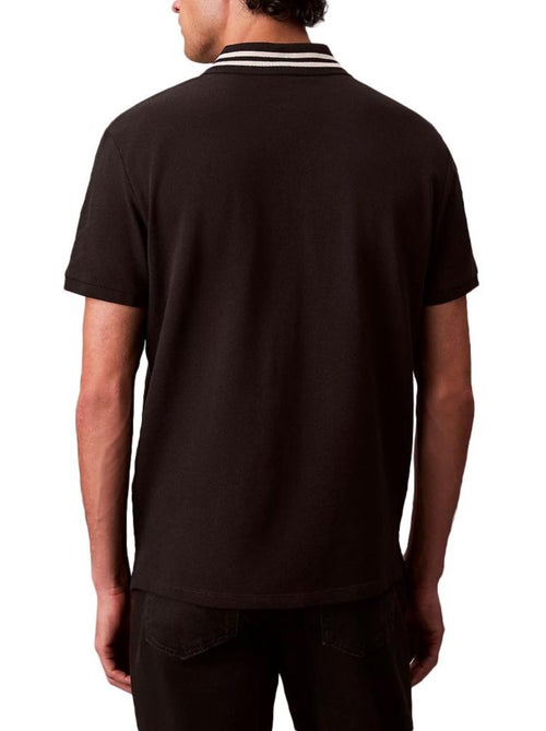 Calvin Klein Jeans Heren Polo Zwart Piqué - Kiabi Calvin Klein Jeans Heren Polo Zwart Piqué - Kiabi