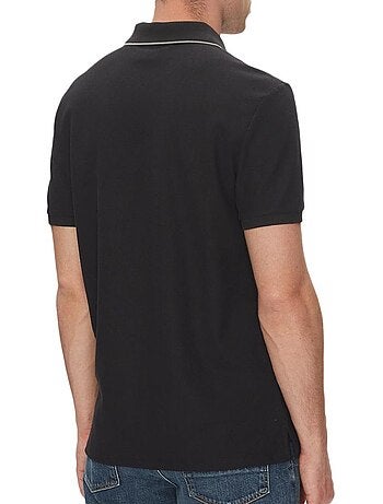 Calvin klein jeans heren polo zwart refined