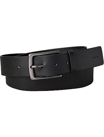 Calvin klein jeans heren riem zwart met warmth gesp