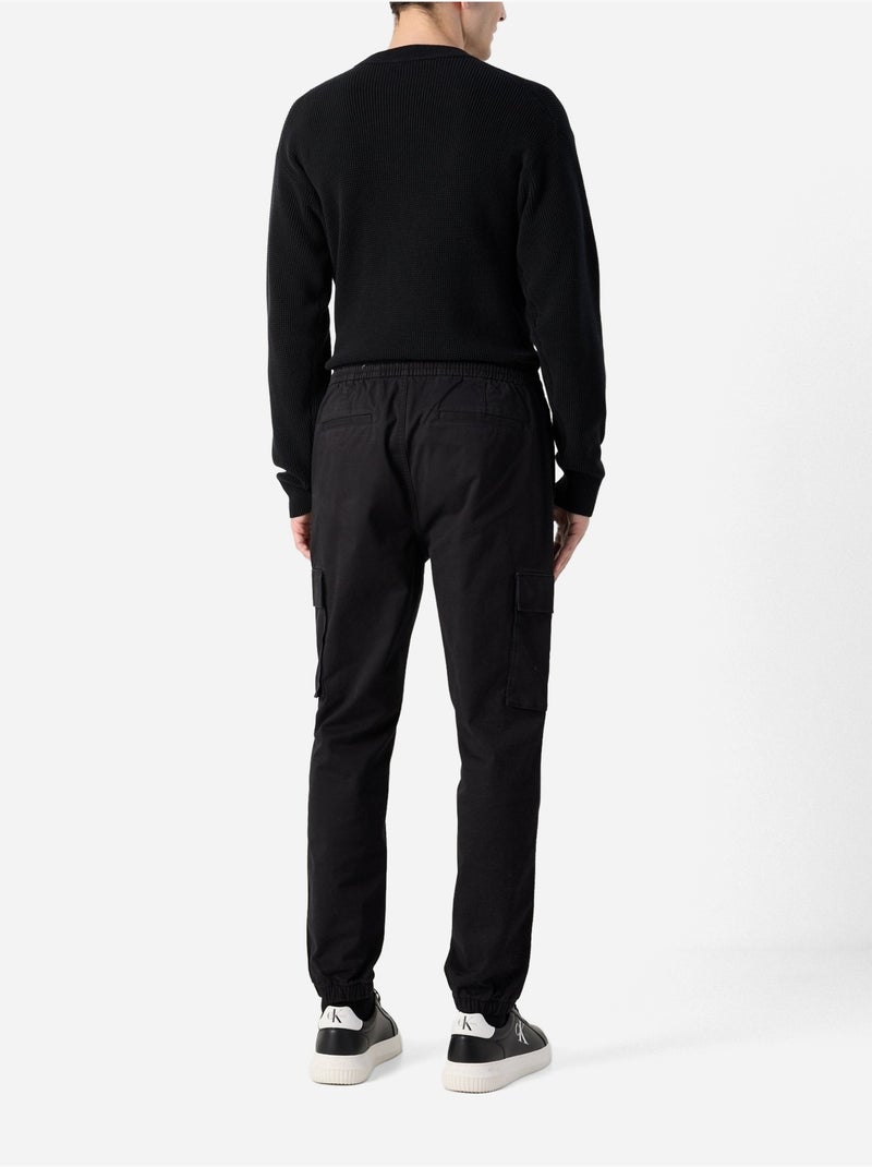 Calvin Klein Jeans Heren Skinny Cargo Broek Zwart Katoen Zwart - Kiabi
