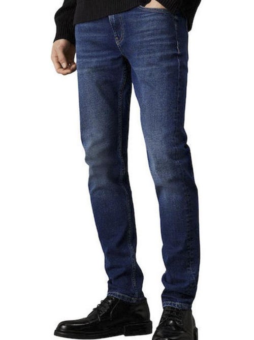 Calvin Klein Jeans Heren Slim Tapered Jeans Blauw - Kiabi Calvin Klein Jeans Heren Slim Tapered Jeans Blauw - Kiabi