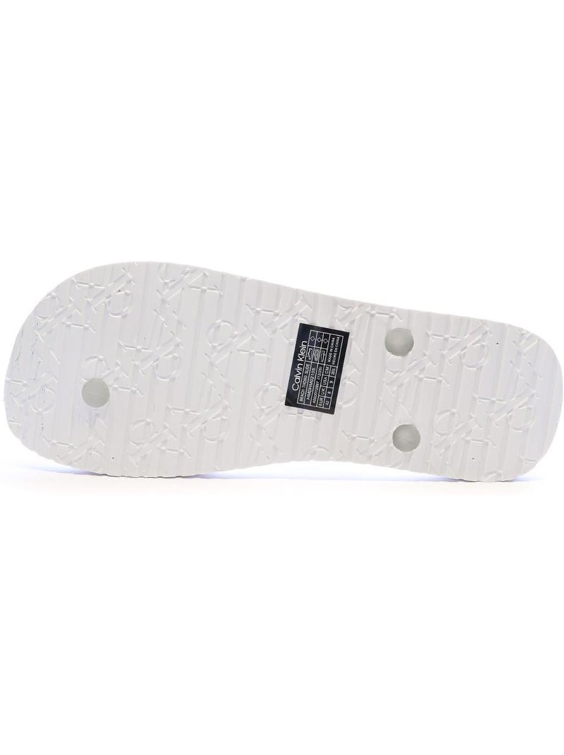 Calvin Klein Jeans Heren Slippers Wit Wit - Kiabi