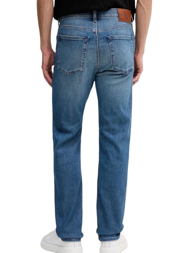 Calvin Klein Jeans Heren Straight Fit Jeans Blauw Blauw - Kiabi