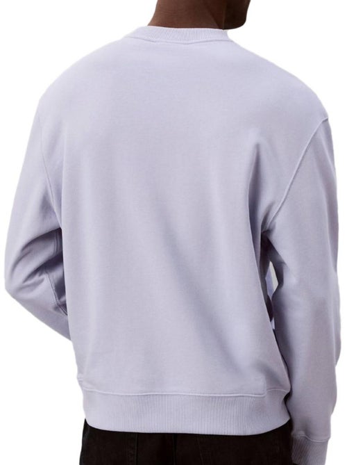 Calvin Klein Jeans Heren Sweatshirt Blauw 350terry Mono - Kiabi Calvin Klein Jeans Heren Sweatshirt Blauw 350terry Mono - Kiabi
