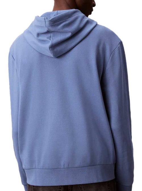 Calvin Klein Jeans Heren Sweatshirt Blauw met Badge - Kiabi Calvin Klein Jeans Heren Sweatshirt Blauw met Badge - Kiabi