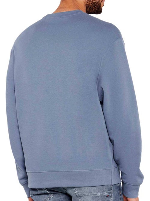 Calvin Klein Jeans Heren Sweatshirt Blauw met Badgelogo - Kiabi Calvin Klein Jeans Heren Sweatshirt Blauw met Badgelogo - Kiabi