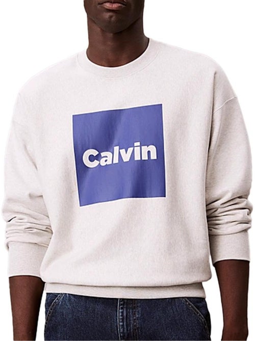 Calvin Klein Jeans Heren Sweatshirt Grijs/Blauw LV04RD216G - Kiabi Calvin Klein Jeans Heren Sweatshirt Grijs/Blauw LV04RD216G - Kiabi