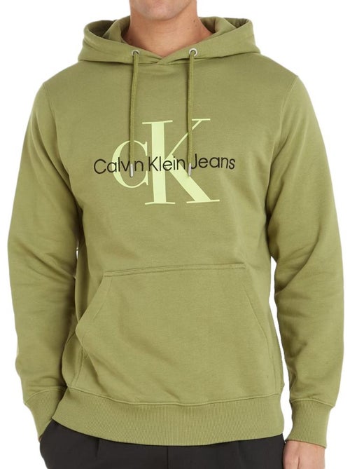 Calvin Klein Jeans Heren Sweatshirt Kaki J30J320805 - Kiabi Calvin Klein Jeans Heren Sweatshirt Kaki J30J320805 - Kiabi