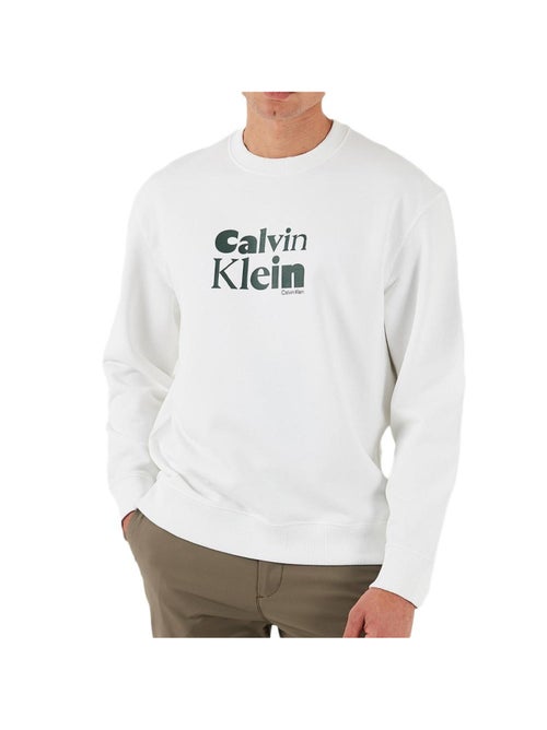 Calvin Klein Jeans Heren Sweatshirt Wit - Calvi - Kiabi Calvin Klein Jeans Heren Sweatshirt Wit - Calvi - Kiabi