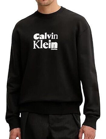 Calvin klein jeans heren sweatshirt zwart calvi