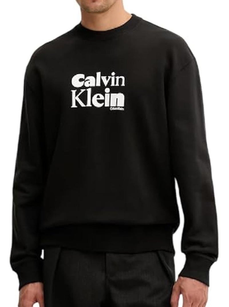 Calvin Klein Jeans Heren Sweatshirt Zwart Calvi Zwart - Kiabi