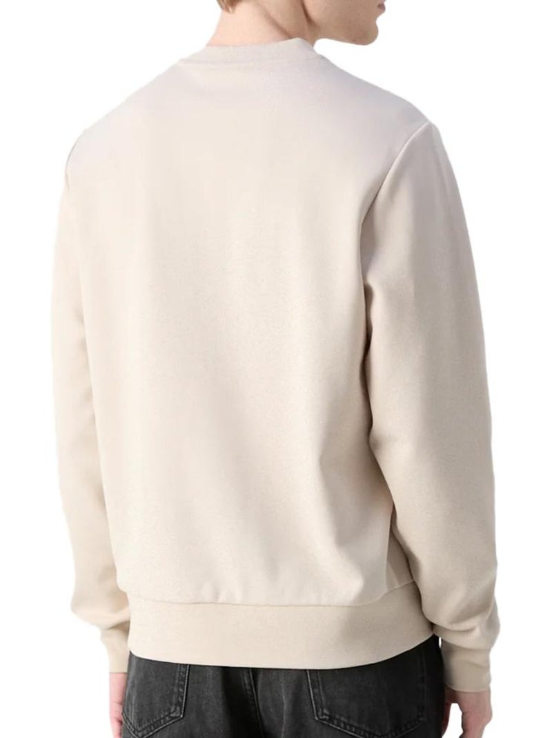 Calvin Klein Jeans Heren Sweatshirt Zwart Micro Beige - Kiabi