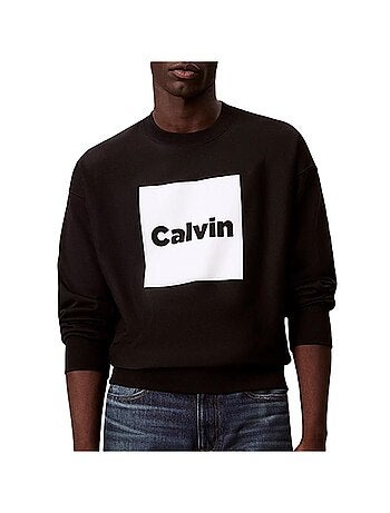 Calvin klein jeans heren sweatshirt grijs/blauw lv04rd216g
