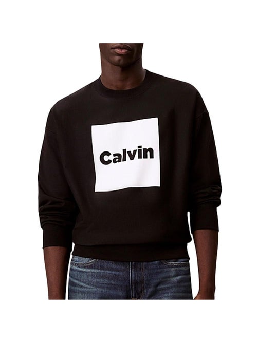 Calvin Klein Jeans Heren Sweatshirt Zwart/Grijs LV04RD216G - Kiabi Calvin Klein Jeans Heren Sweatshirt Zwart/Grijs LV04RD216G - Kiabi