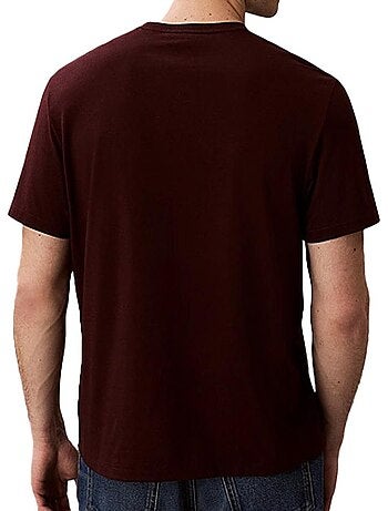 Calvin klein jeans heren t-shirt bruin easy lv04rc275g
